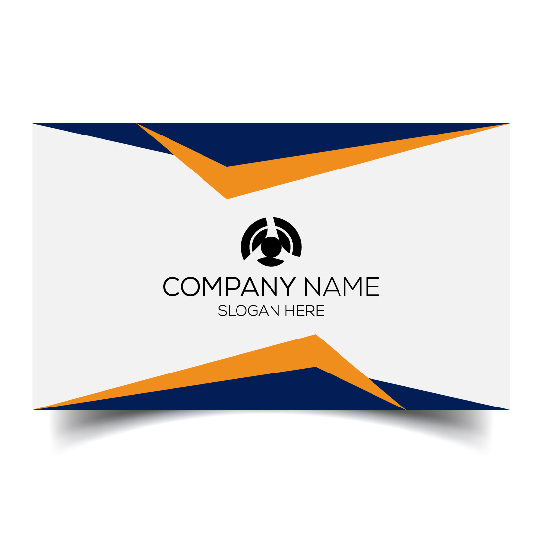 Creative and modern corporate business card template preview image.