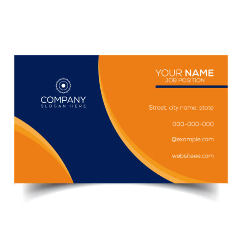 Creative and modern corporate business card template cover image.