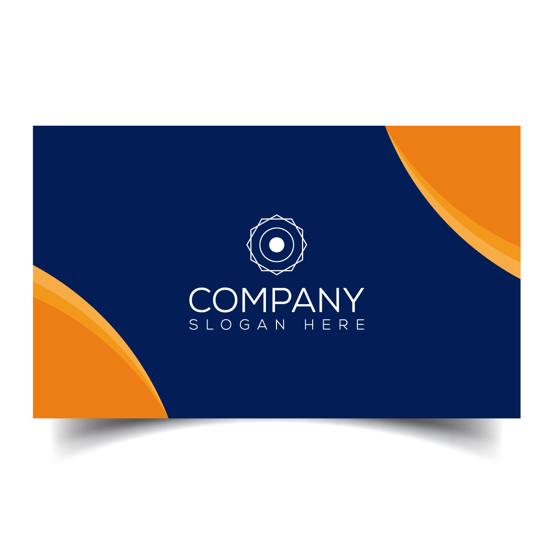 Creative and modern corporate business card template preview image.