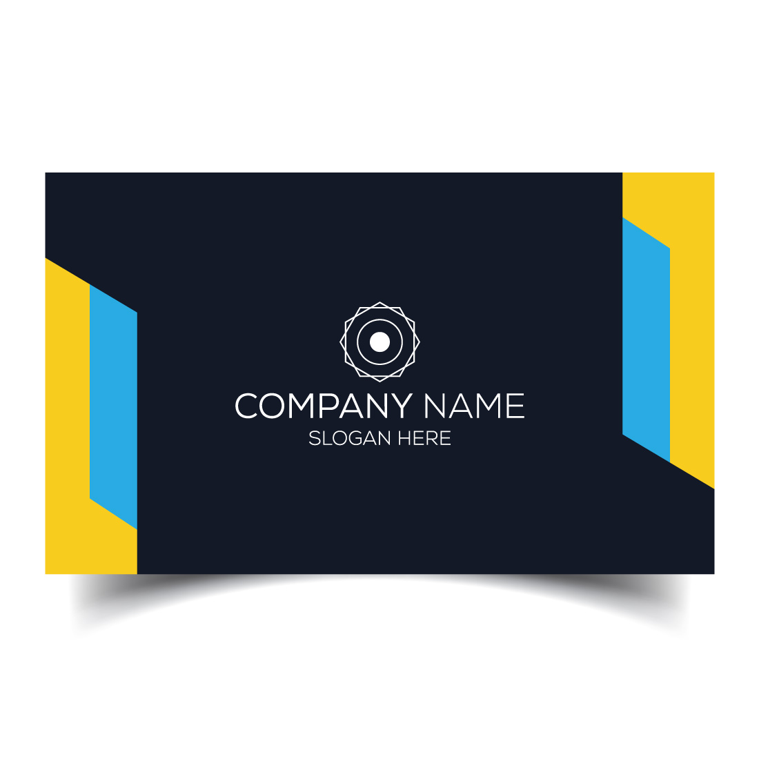 Creative and modern corporate business card template preview image.