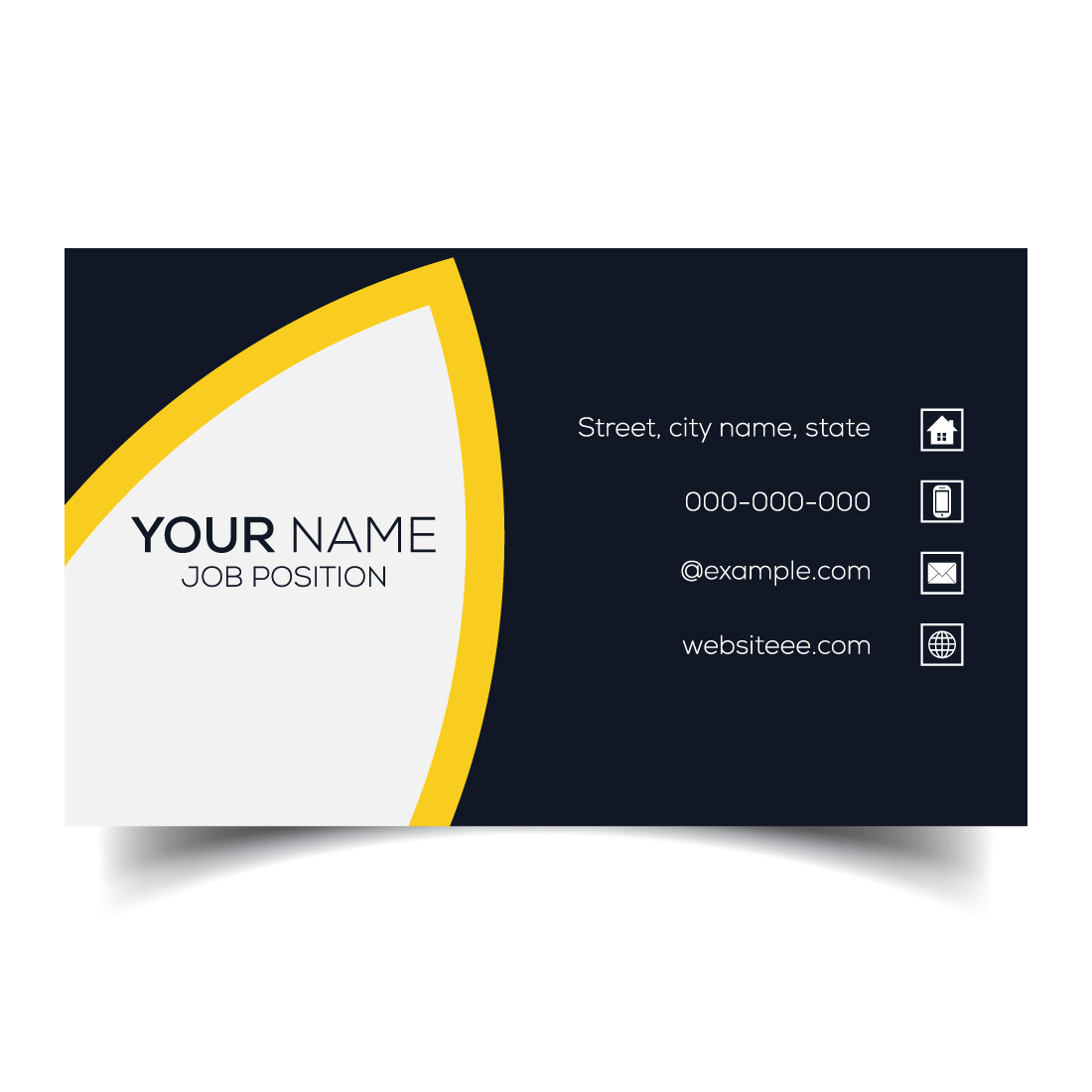 Creative and modern corporate business card template cover image.