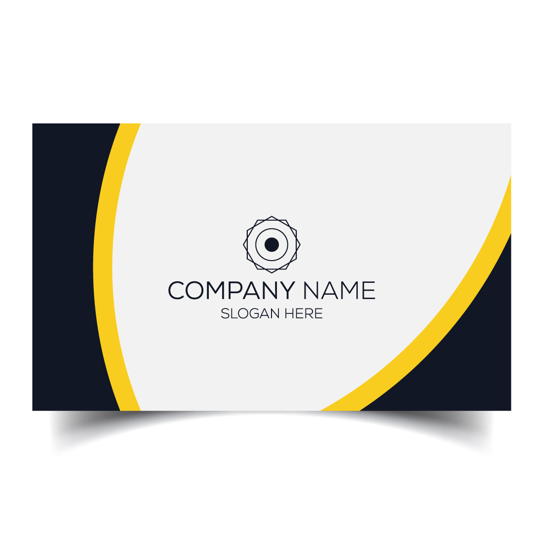 Creative and modern corporate business card template preview image.