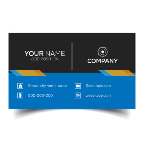 Creative and modern corporate business card template cover image.