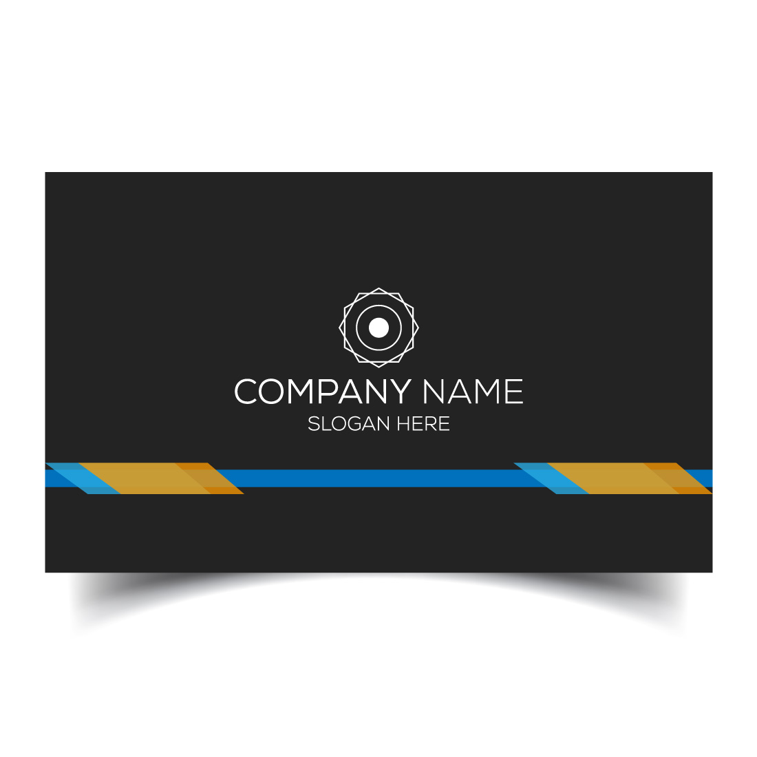 Creative and modern corporate business card template preview image.