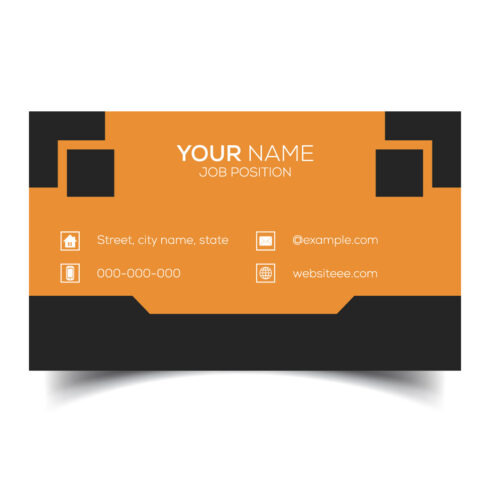 Creative and modern corporate business card template cover image.