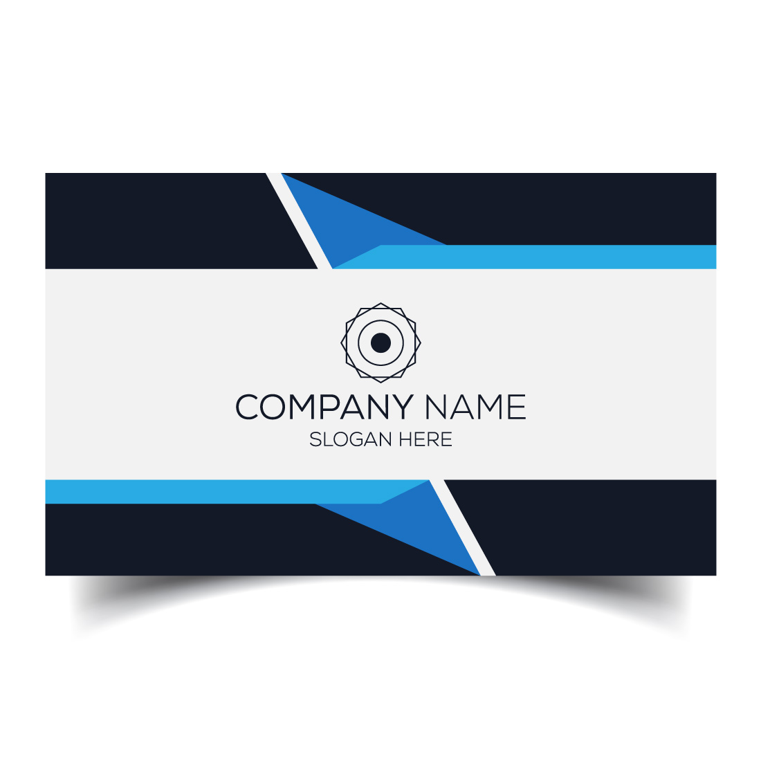 Creative and modern corporate business card template preview image.