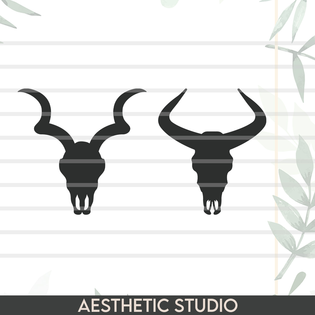 longhorn head silhouette