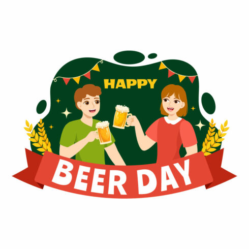 17 International Beer Day Illustration cover image.