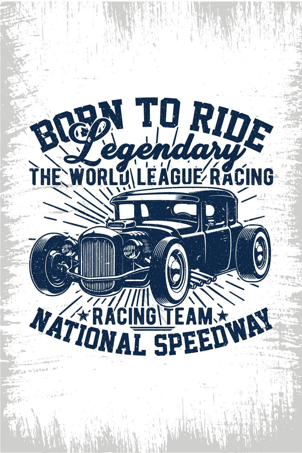 Born To Ride Legendary The World League Racing Team National Speedway t-shirt design pinterest preview image.