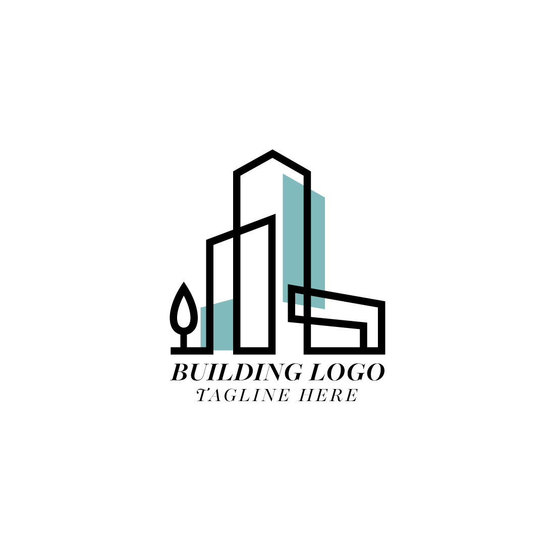Architecture logo design vector template preview image.