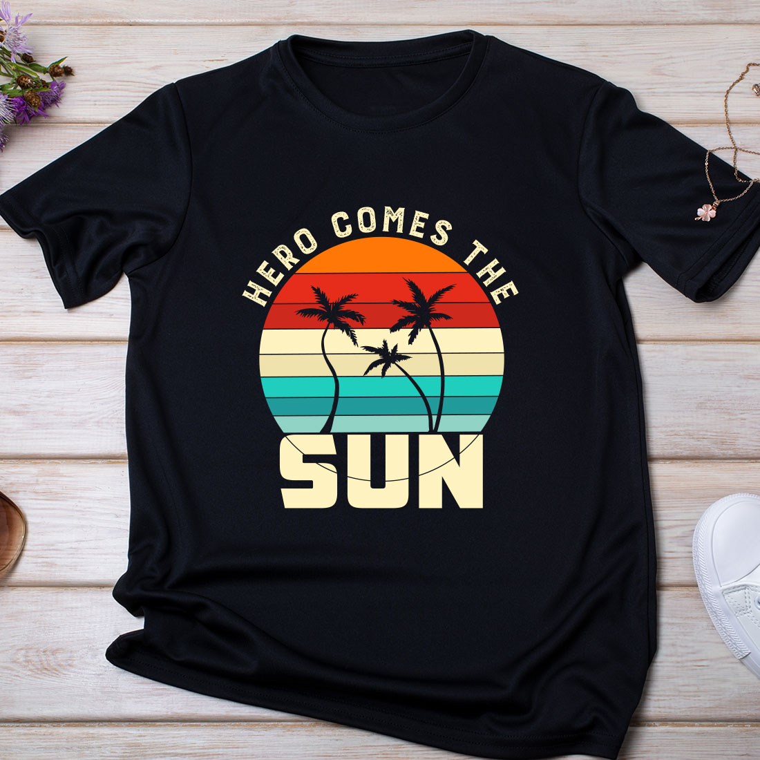 Funny Summer Beach T-shirt Design - 04 preview image.