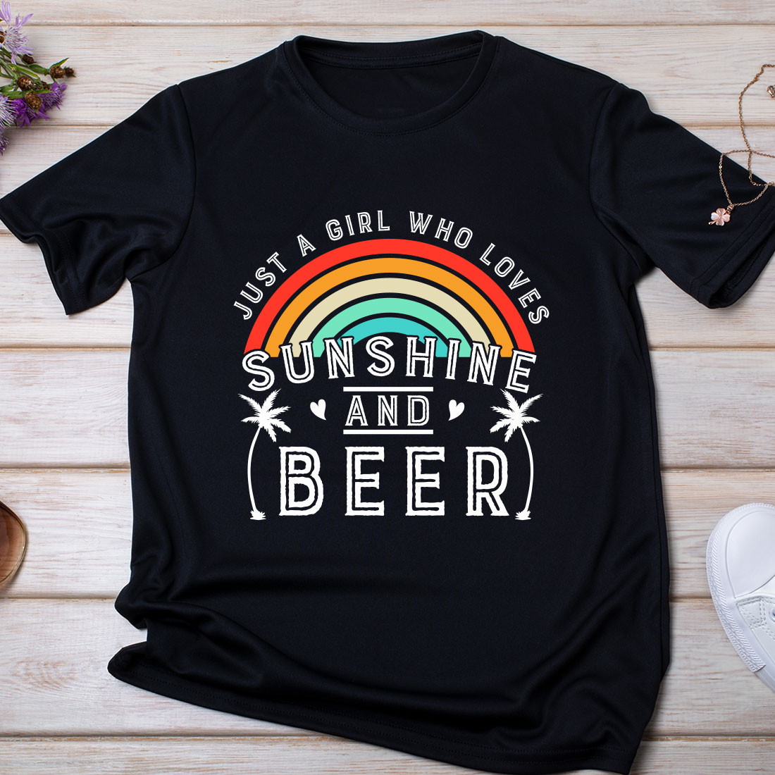 Funny Summer Beach T-shirt Design Bundle - 03 preview image.