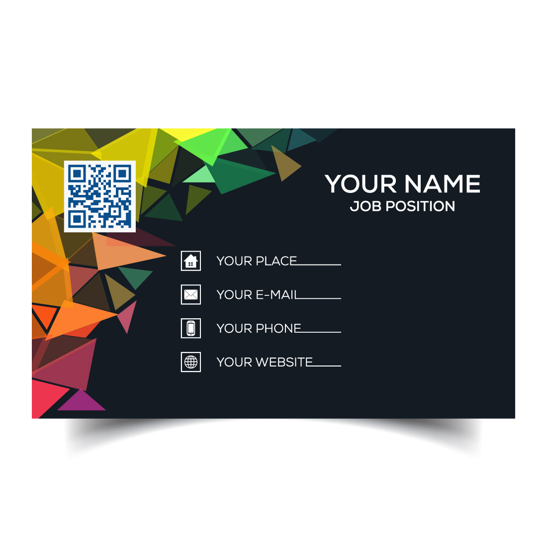 Creative and modern corporate business card template cover image.