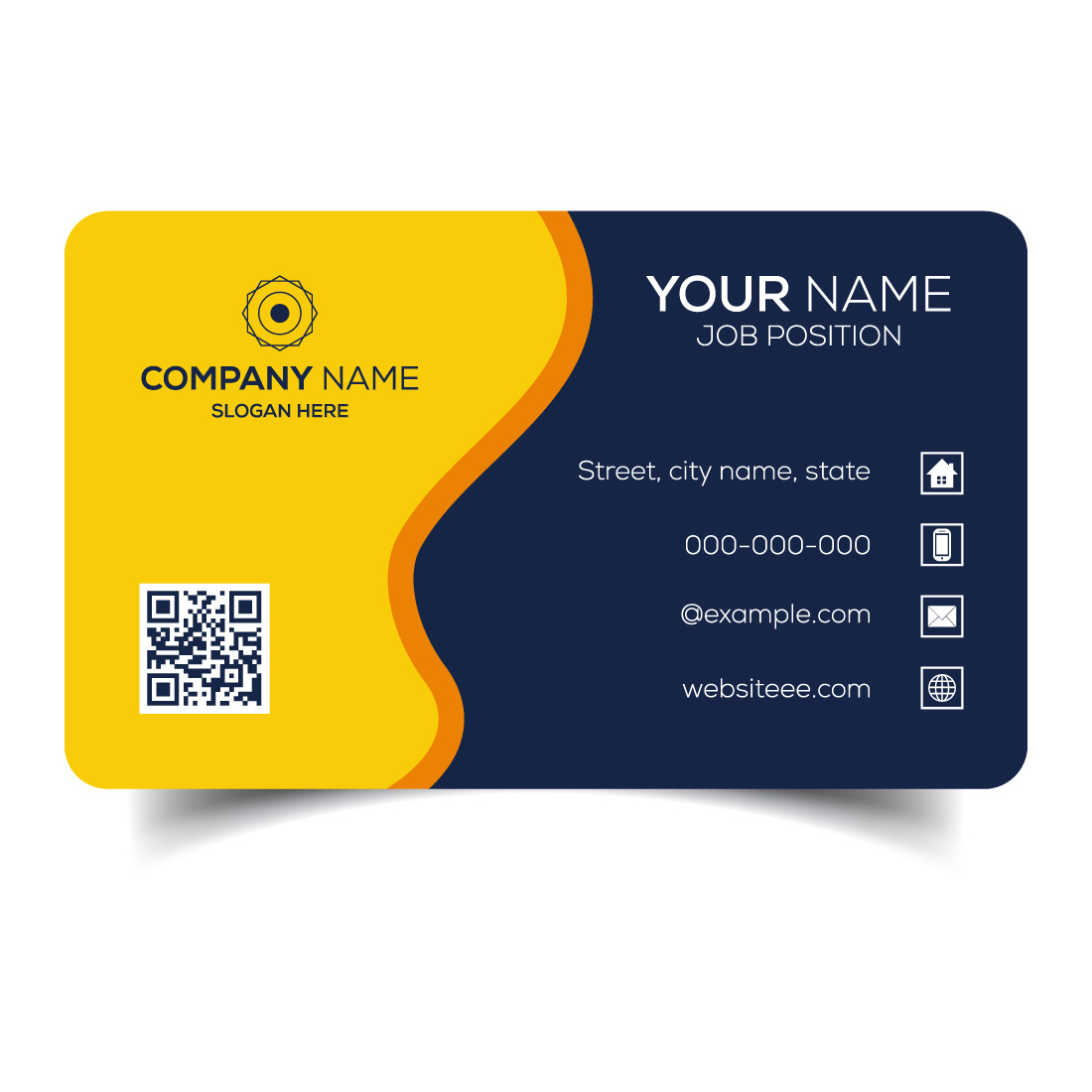 Creative and modern corporate business card template cover image.