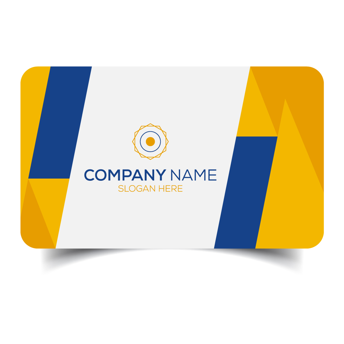 Creative and modern corporate business card template preview image.