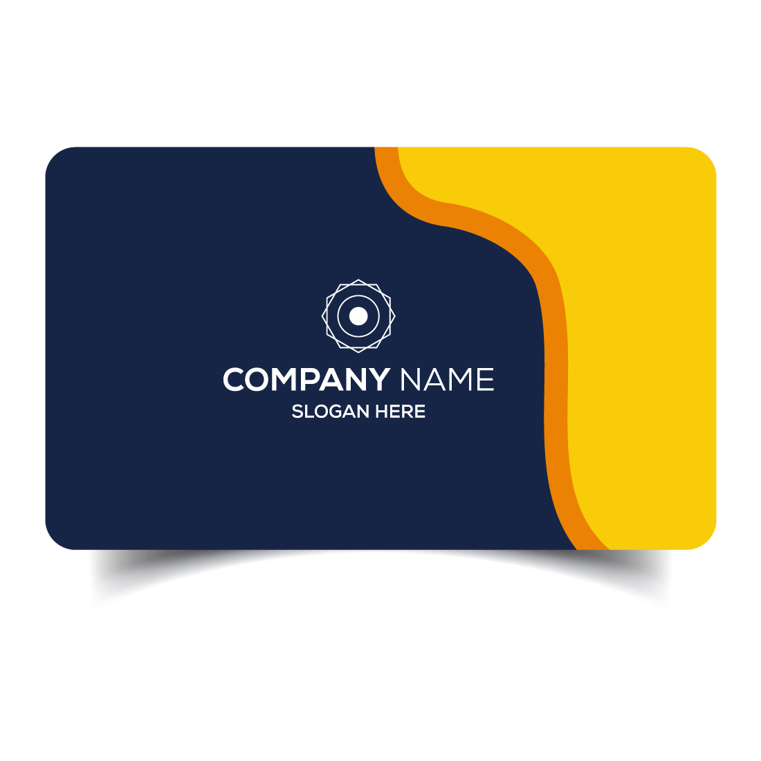 Creative and modern corporate business card template preview image.