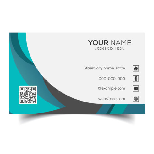 Creative and modern corporate business card template cover image.