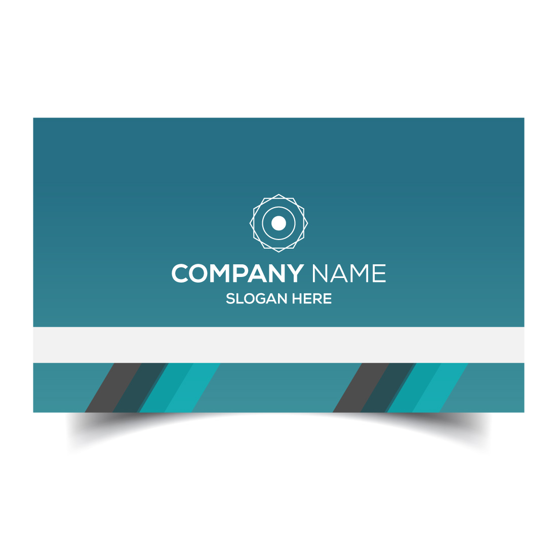 Creative and modern corporate business card template preview image.