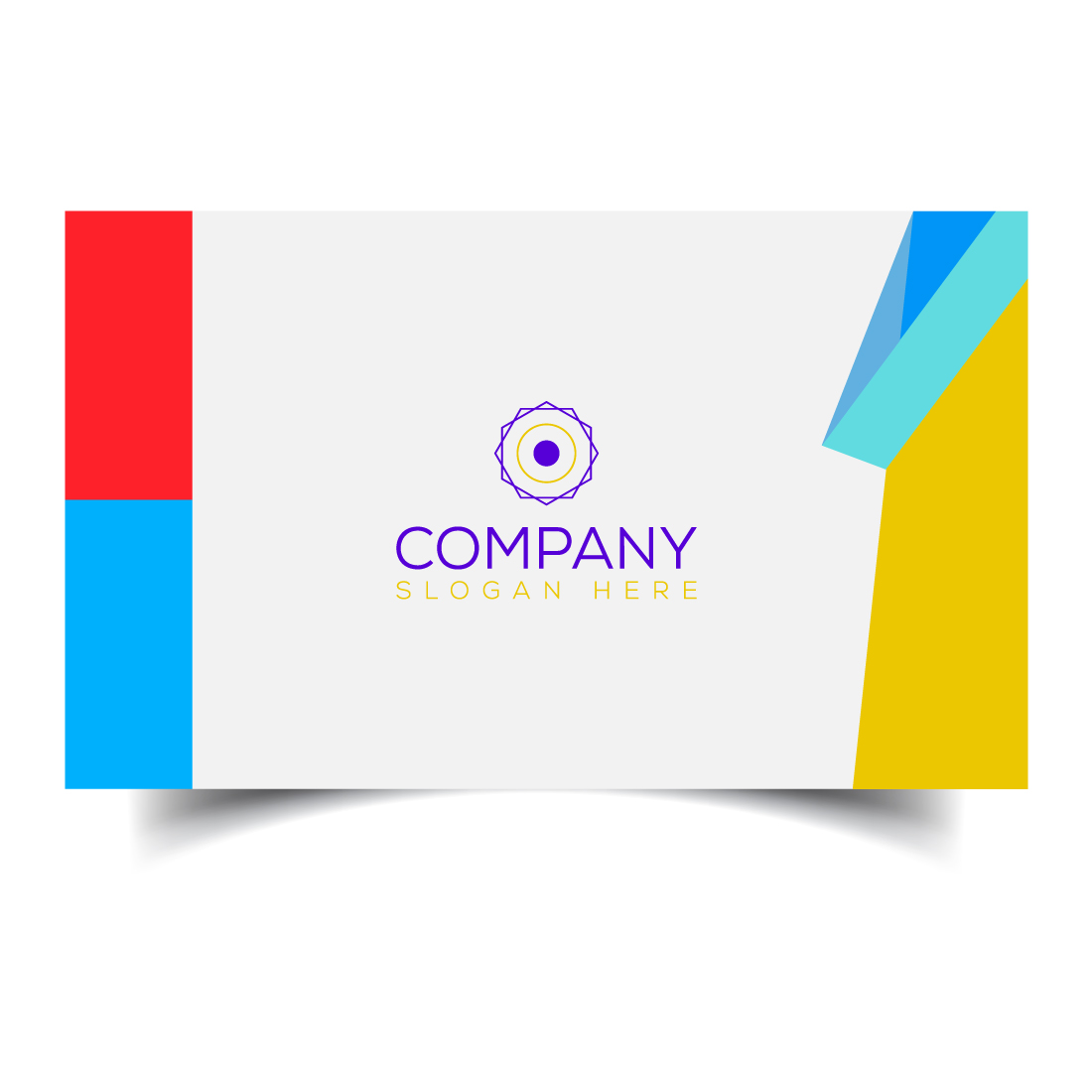 Creative and modern corporate business card template preview image.