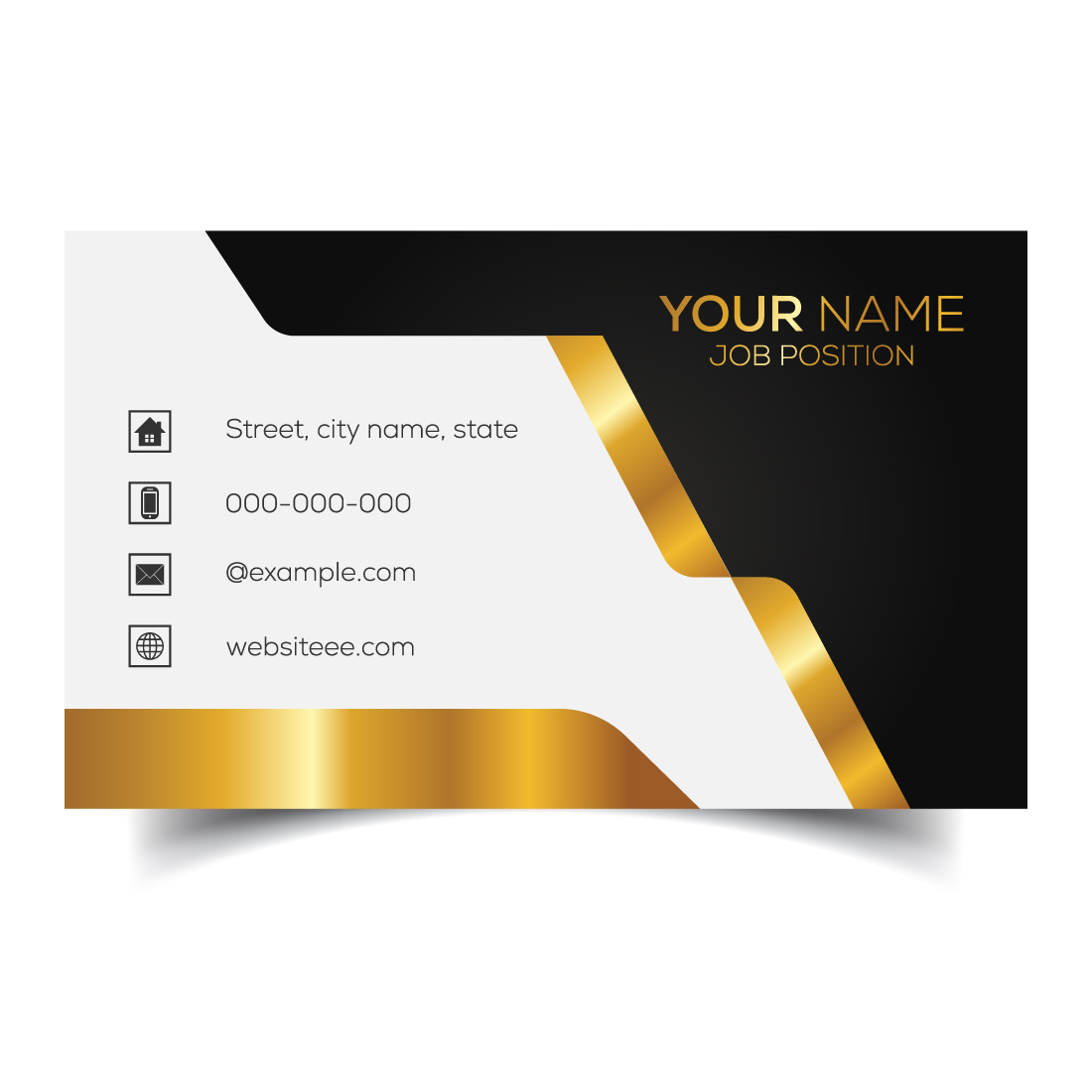 Creative and modern corporate business card template cover image.