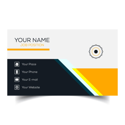 Creative and modern corporate business card template cover image.