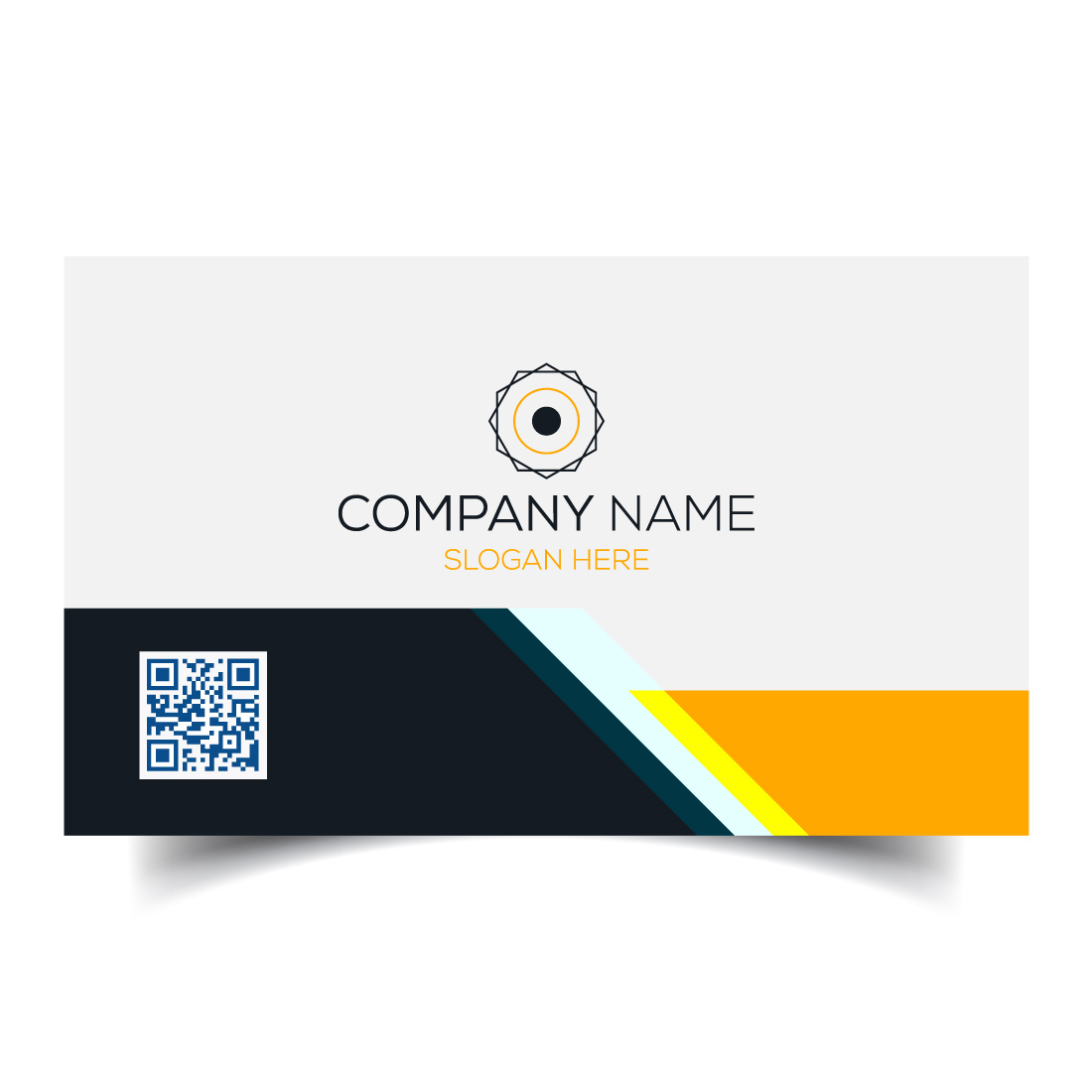 Creative and modern corporate business card template preview image.