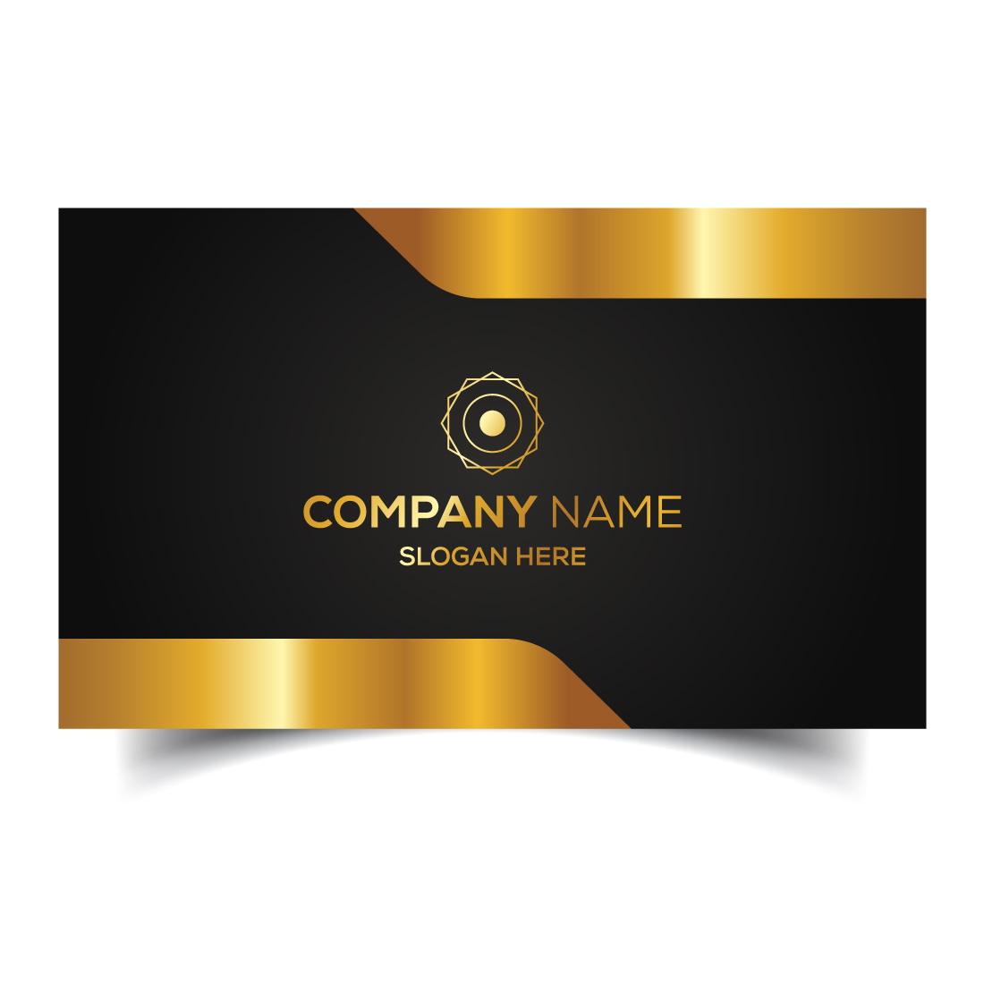 Creative and modern corporate business card template preview image.