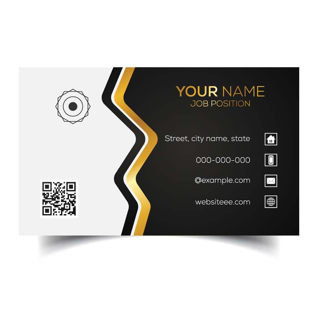 Creative and modern corporate business card template cover image.