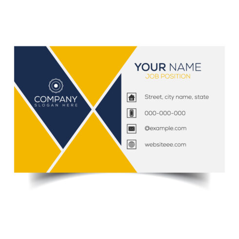 Creative and modern corporate business card template cover image.