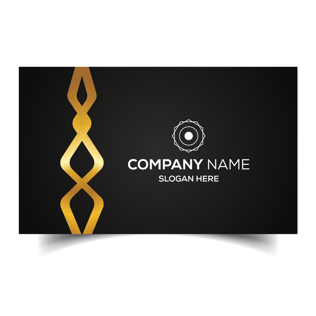 Creative and modern corporate business card template preview image.