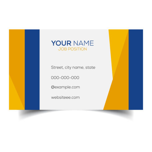 Creative and modern corporate business card template cover image.