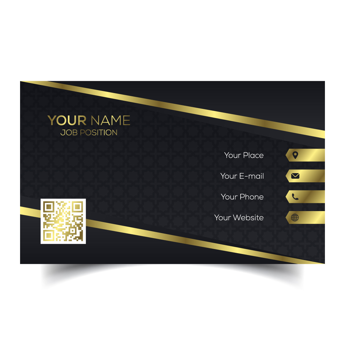 Creative and modern corporate business card template cover image.