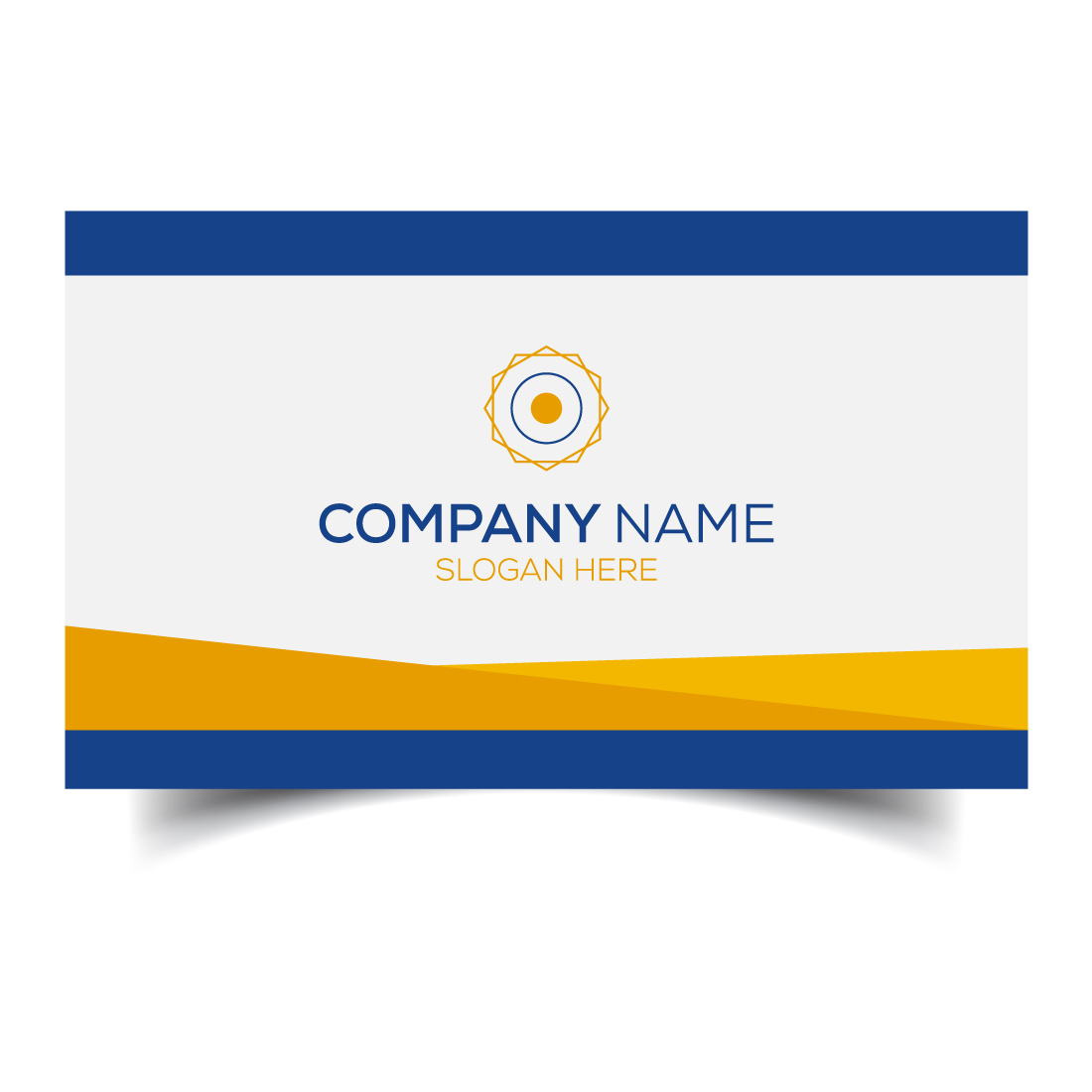 Creative and modern corporate business card template preview image.