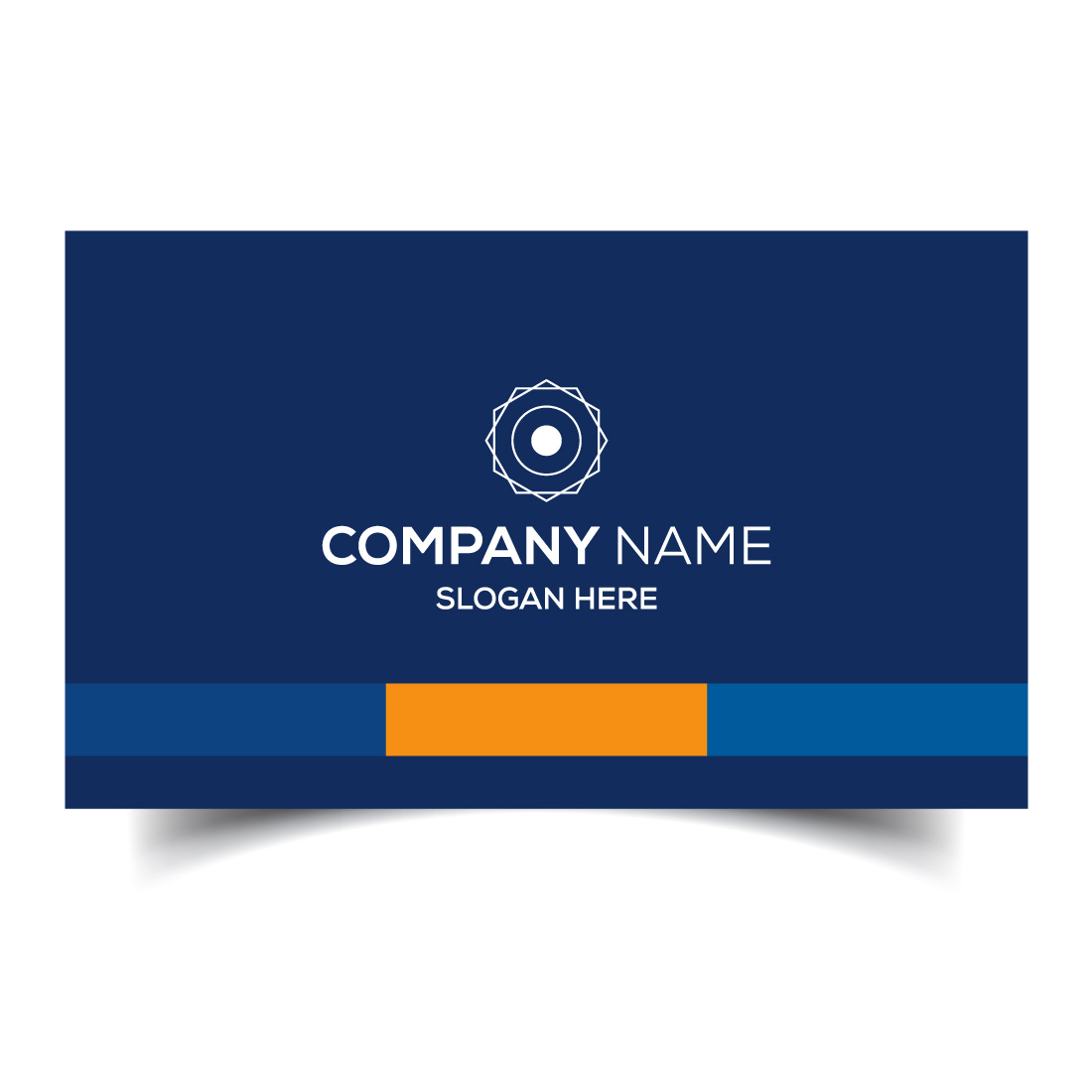 Creative and modern corporate business card template preview image.