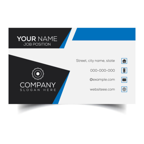 Creative and modern corporate business card template cover image.