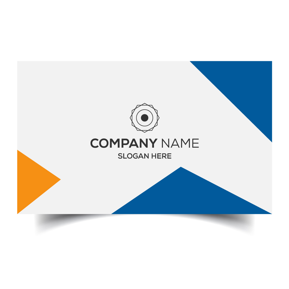 Creative and modern corporate business card template preview image.