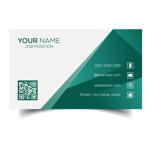 Creative and modern corporate business card template cover image.