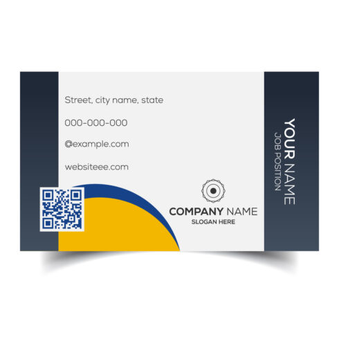 Creative and modern corporate business card template cover image.