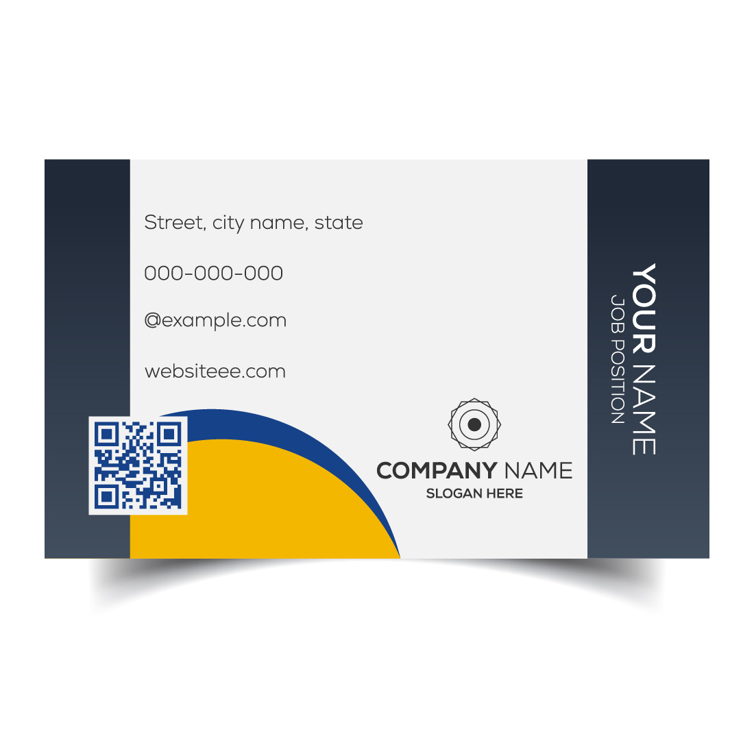 Creative and modern corporate business card template cover image.