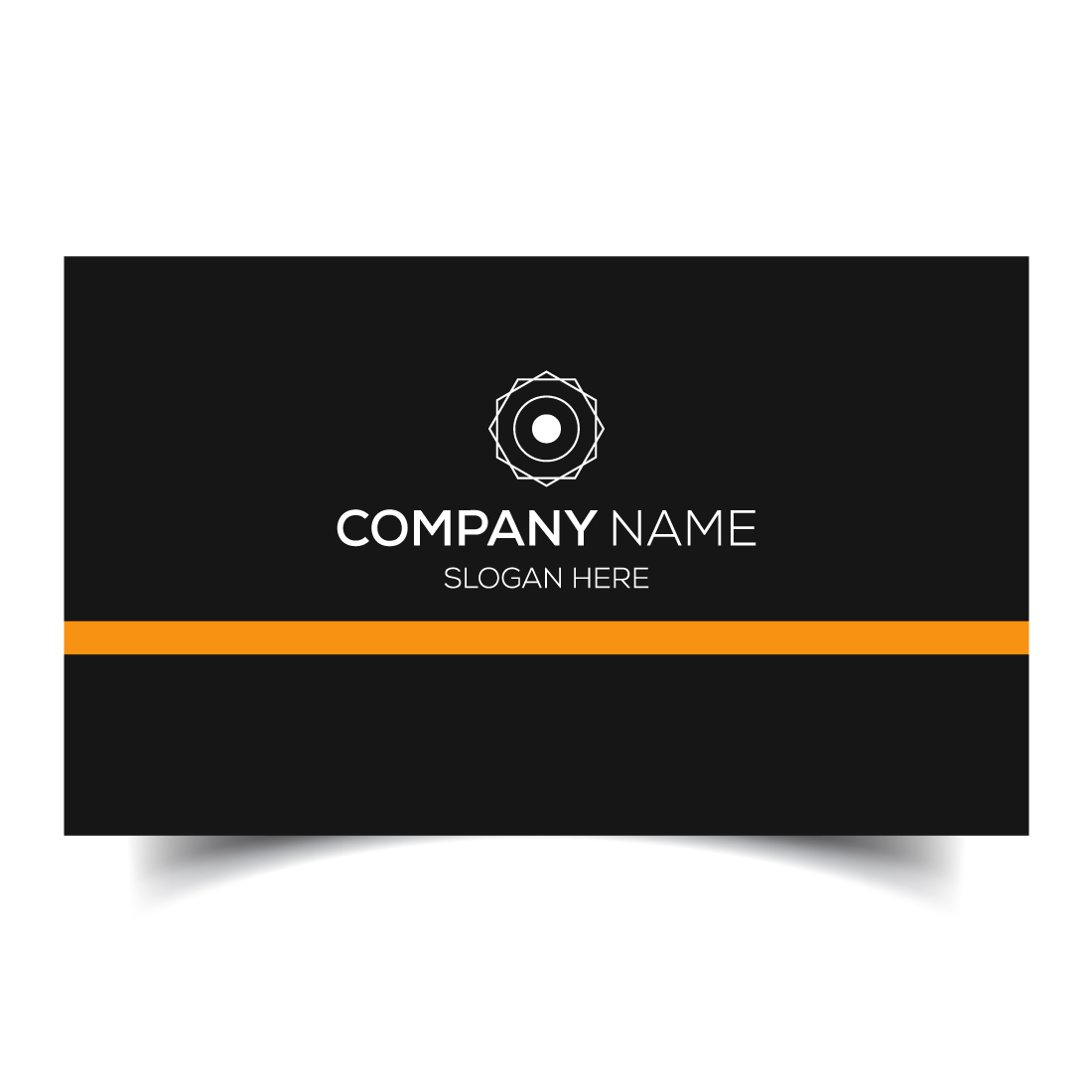 Creative and modern corporate business card template preview image.