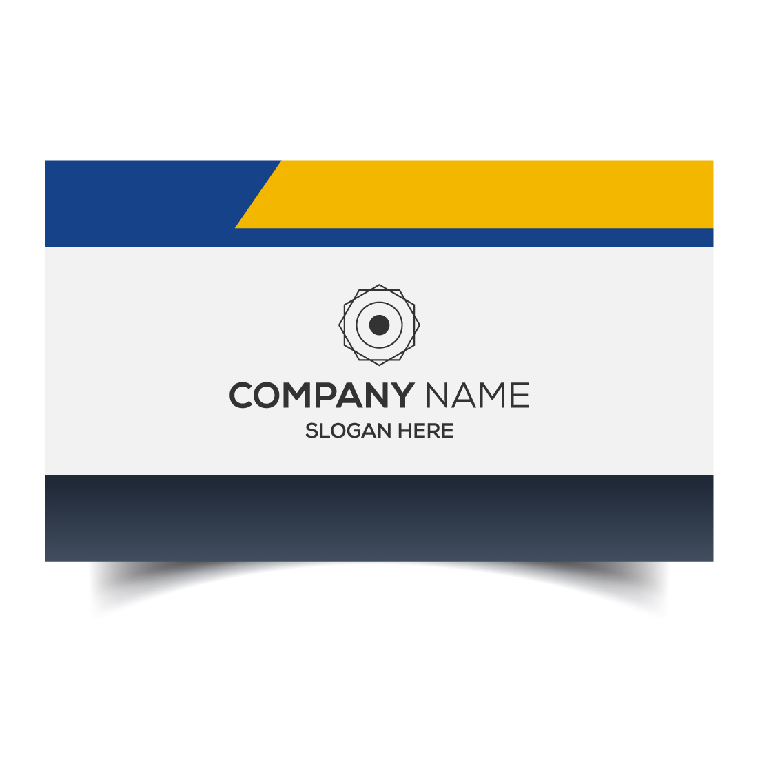 Creative and modern corporate business card template preview image.