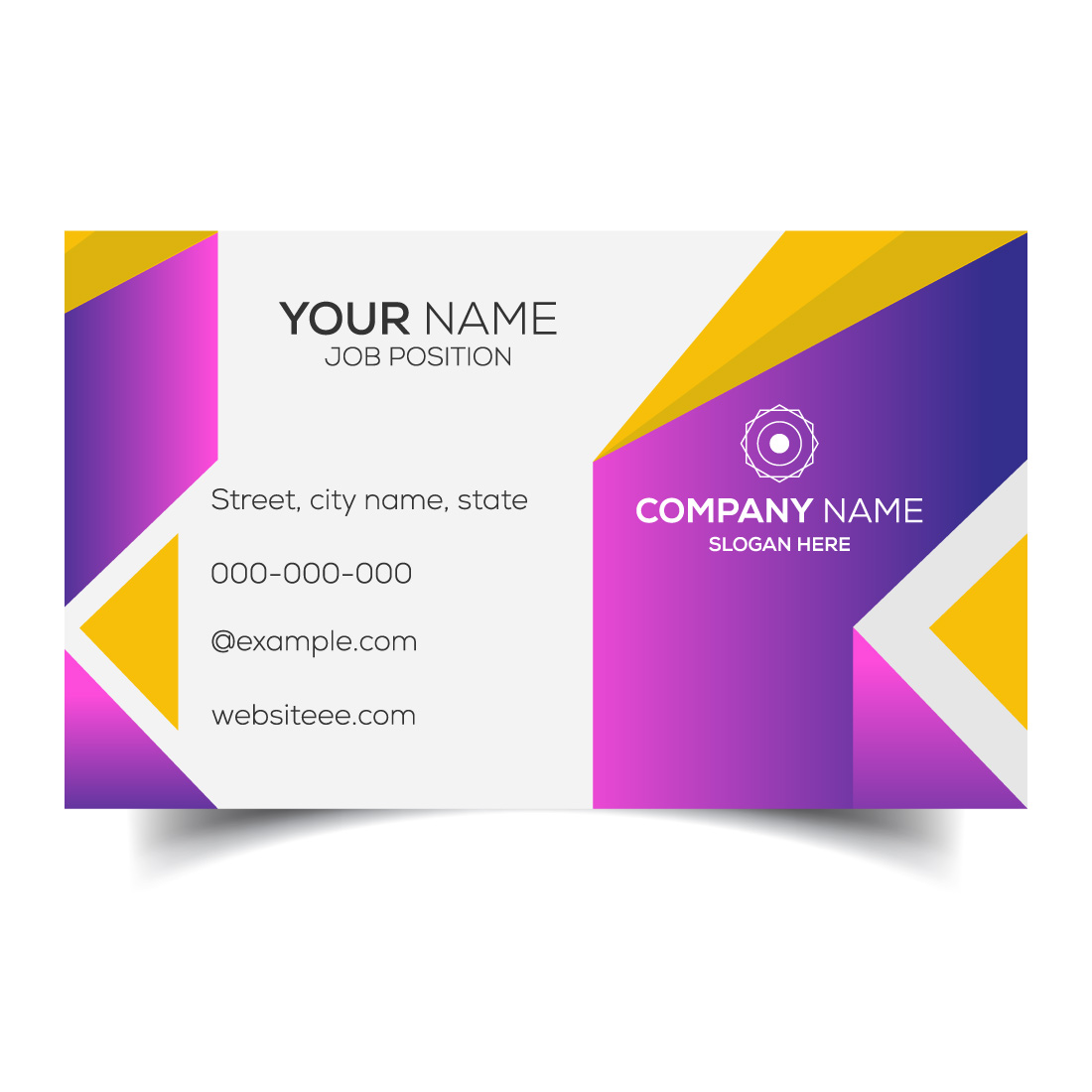 Creative and modern corporate business card template cover image.