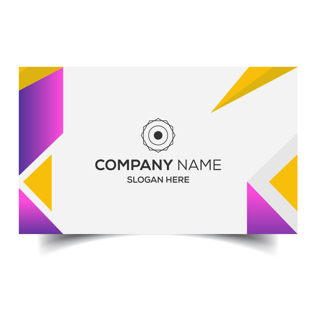 Creative and modern corporate business card template preview image.