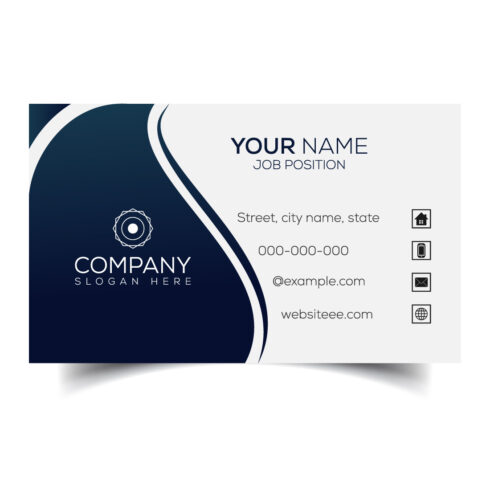 Creative and modern corporate business card template cover image.