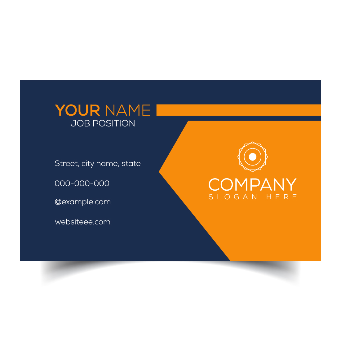 Creative and modern corporate business card template cover image.