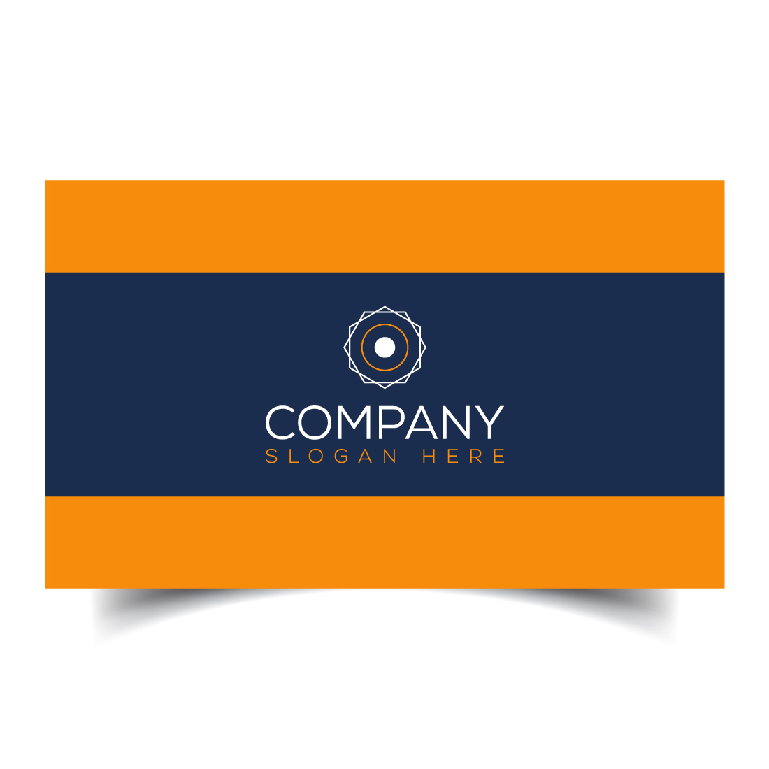 Creative and modern corporate business card template preview image.