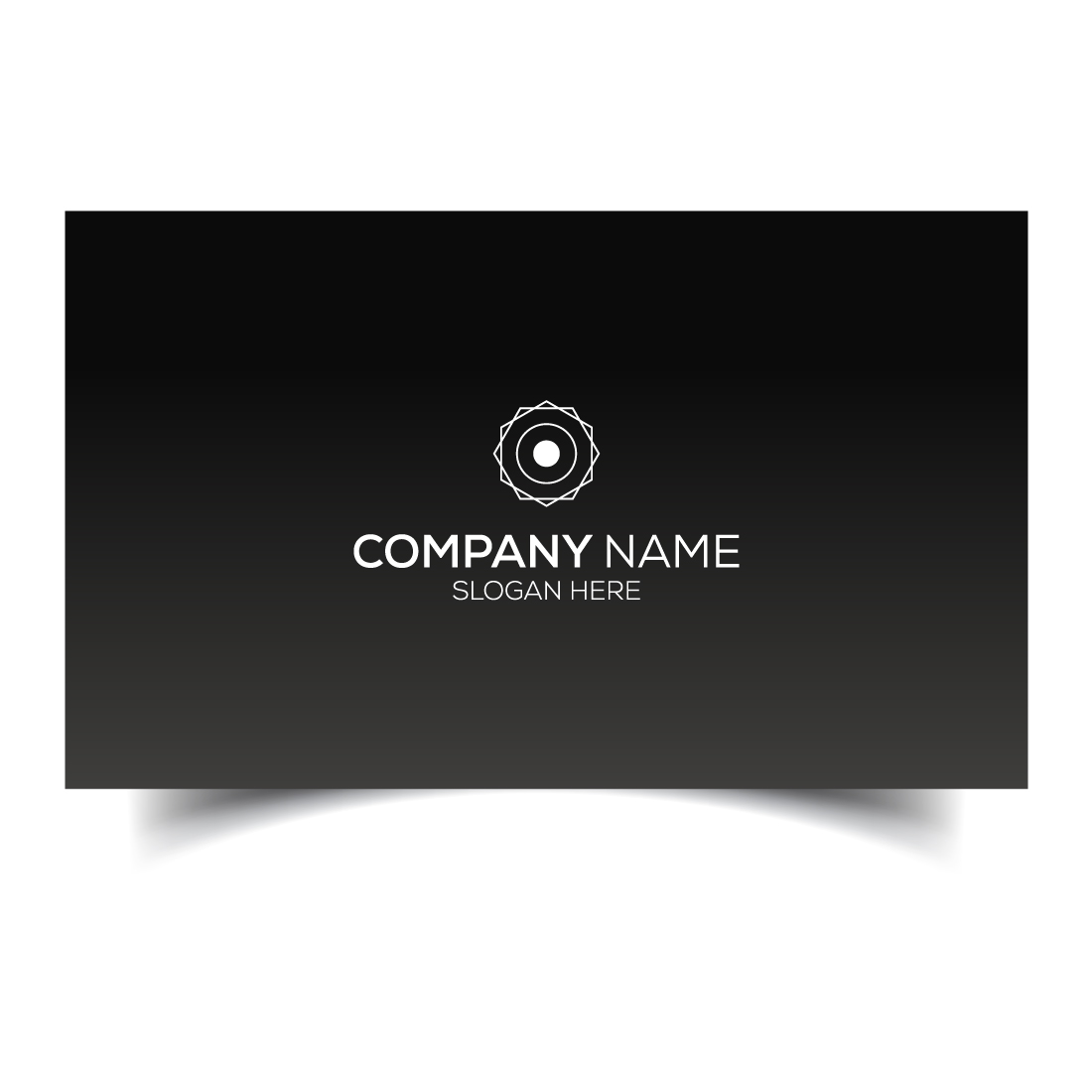 Creative and modern corporate business card template preview image.