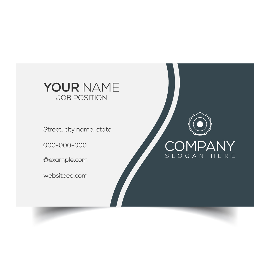 Creative and modern corporate business card template cover image.