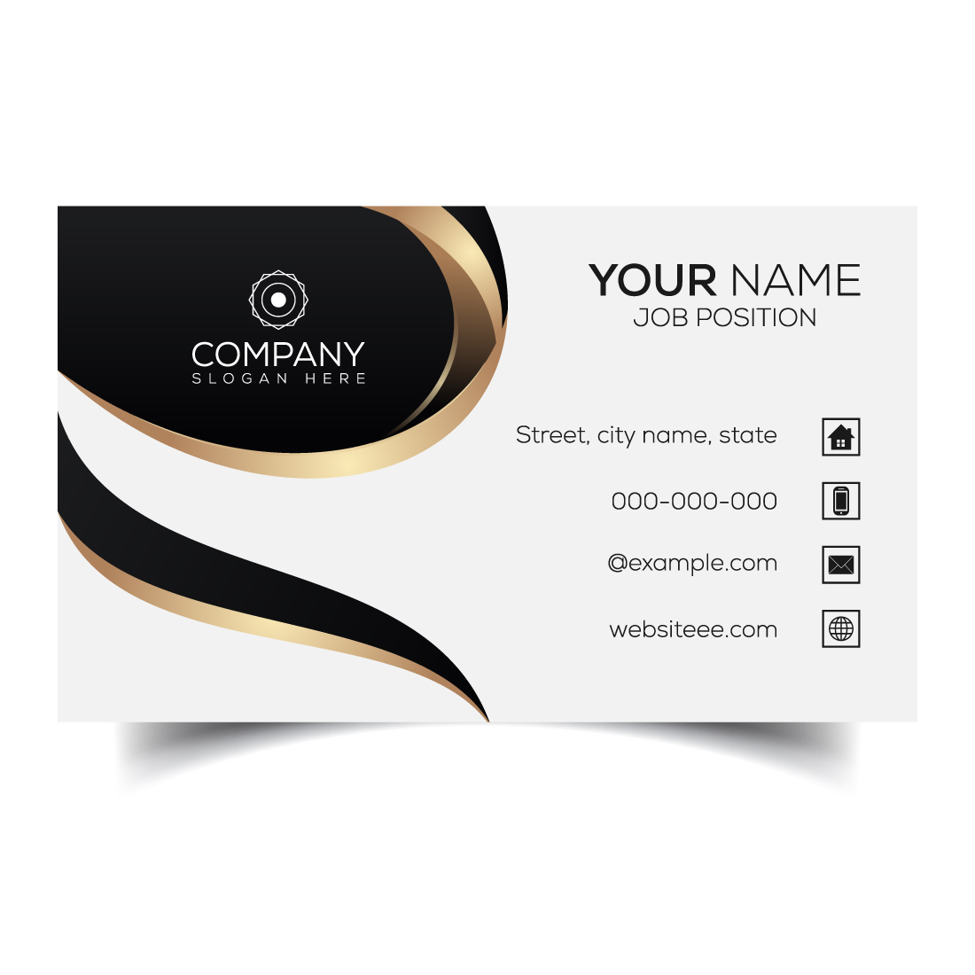 Creative and modern corporate business card template cover image.