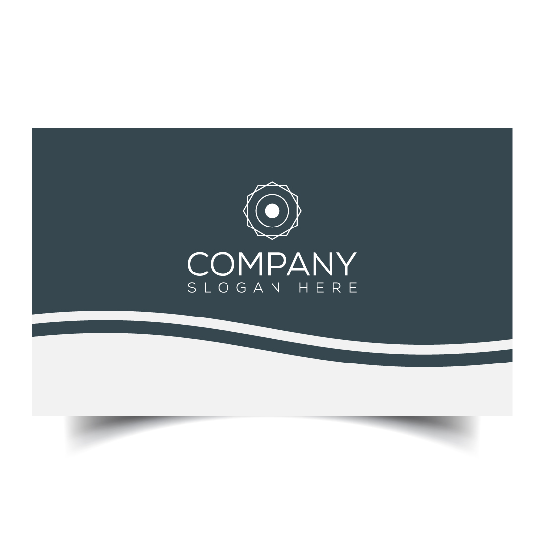 Creative and modern corporate business card template preview image.